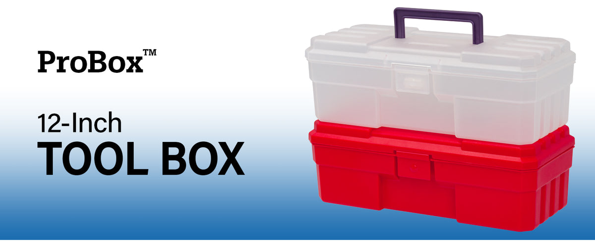 Akro-Mils 9912 12-Inch ProBox Plastic Tool Box – 1 Pack, Red – 1 Pack / Red – product detail