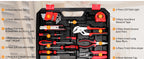 KingTool DS-HDT001 325-Piece Home Repair Tool Kit with Drawer Case – Red, Black – product detail