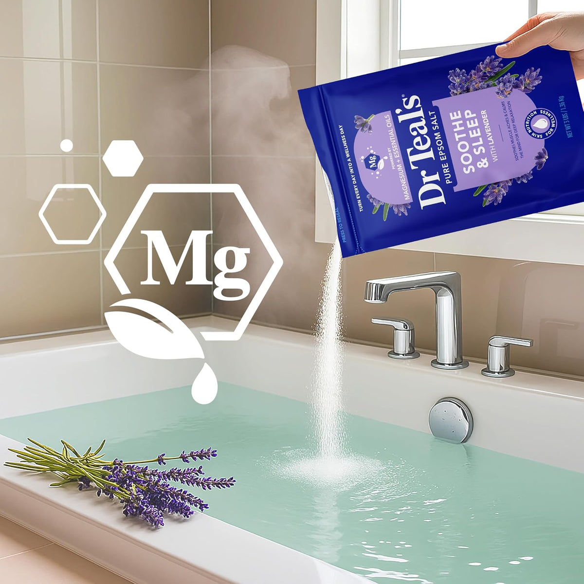 Dr Teal's Lavender Epsom Salt, 48 oz