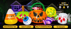 KOOY Halloween Inflatable Decorations – Pumpkin Ghost Combo – product detail