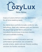 CozyLux Queen Comforter and Sheet Set, 7 Pieces, Dark Grey