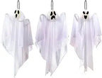 JOYIN 10543 3-Pack 27.5-Inch Hanging Halloween Ghost Decorations – white