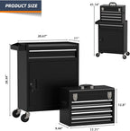 Granper 5-Drawer Rolling Tool Chest – 5-Drawer, Black – Black / 5-Drawer – product detail