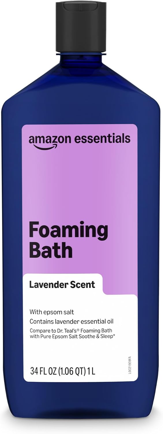 Amazon Essentials Lavender Foaming Bath, 34 fl oz