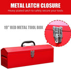 HPDAVV QBGJXTB101R 19-Inch Metal Tool Box – 1P-19in-Red, Red – 1P-19in-Red / Red – product detail