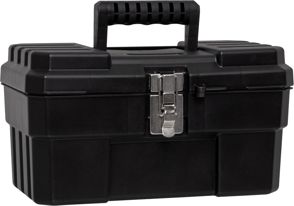 Akro-Mils 09514BLACK 14-Inch ProBox Tool Box with Removable Tray – 1-Pack, Black – Black / 1-Pack – product detail