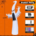 GOOSH DJ-WS-69082-6 Halloween Ghost Inflatable – Multicolor – product detail
