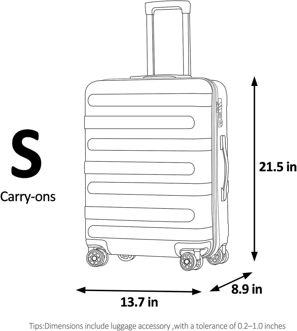 VIVIcity HW-BaoWen-20in Carry-On Suitcase – S (20 In Carry-on), Leopard Print – Leopard Print / S (20 In Carry-on) – product detail