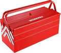 WORKPRO W082075AE 18-Inch Five-Tray Cantilever Tool Box – Red