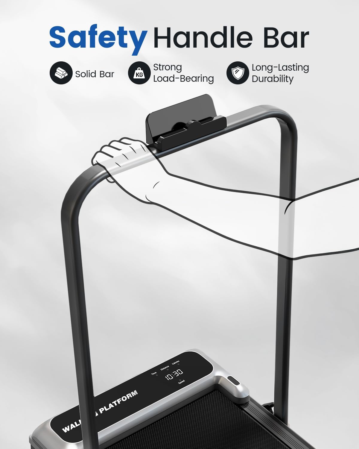 Viamotion Incline Walking pad Walking Treadmill – Silver – product detail