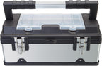 BIG RED A5519BR 19-Inch Stainless Steel and Plastic Tool Box – Silver – product detail