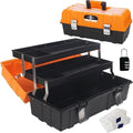 WEWLINE 16.5-Inch Three-Tier Folding Tool Box