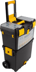Stalwart 75-2250 Rolling Tool Box with Removable Top – Black/Yellow/Clear