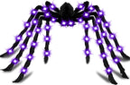 Cherislpy 78-Inch Lighted Halloween Spider Decoration – Multicolor – product detail