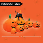 Joiedomi 30003 7-Foot Halloween Pumpkin & Witch's Cat Inflatable – 7FT, Traditional Halloween Orange – Traditional Halloween Orange / 7FT – product detail