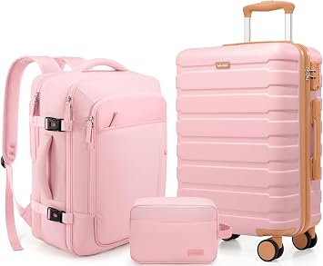 MIUSSE MAX 2452B Luggage Set – 3 piece set (20inch), Pink