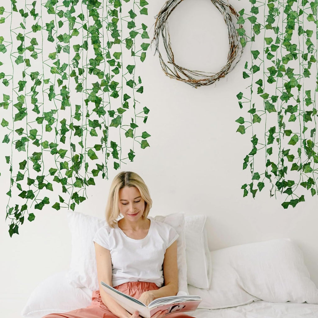 Freyalife Artificial Ivy Garlands, 12-Pack