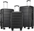 YOETEY H1 Hardside Luggage Set – 3-Piece Set, Black