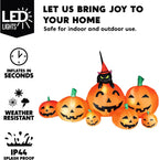Joiedomi 30003 7-Foot Halloween Pumpkin & Witch's Cat Inflatable – 7FT, Traditional Halloween Orange – Traditional Halloween Orange / 7FT – product detail