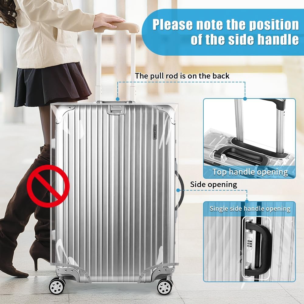 Yotako TJO543-30 Luggage Cover – 30inch, 90%clear 10%grey – 90%clear 10%grey / 30inch – product detail