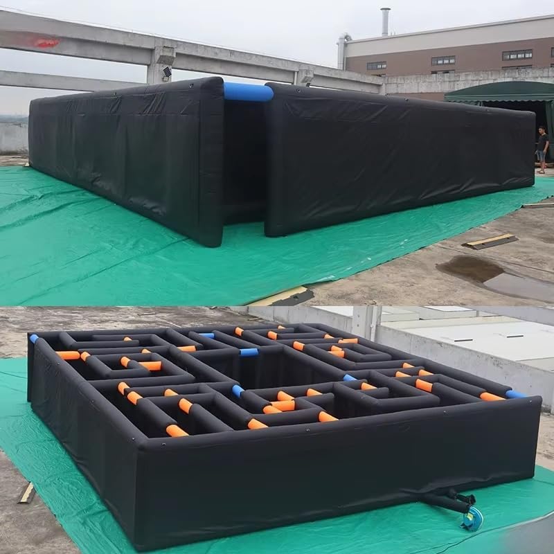 Generic 25071306 Inflatable Laser Tag Arena Maze – 33x33x6.6ft /10x10x2m, Black – Black / 33x33x6.6ft /10x10x2m – product detail