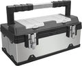 BIG RED A5519BR 19-Inch Stainless Steel and Plastic Tool Box – Silver