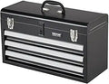 VEVOR TBD-2003SSBK 20.5-Inch 3-Drawer Steel Tool Chest – Black
