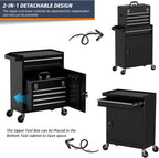 Granper 5-Drawer Rolling Tool Chest – 5-Drawer, Black – Black / 5-Drawer – product detail