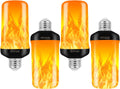 Bitrue 4-Pack E26 LED Flame-Effect Light Bulbs
