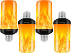 Bitrue 4-Pack E26 LED Flame-Effect Light Bulbs