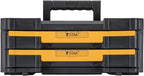 DEWALT DWST17804 TSTAK Double-Drawer Tool Organizer – 17.3 x 12.3 x 6.9 inches (Pack of 1), Black – 17.3 x 12.3 x 6.9 inches (Pack of 1) / Black – product detail