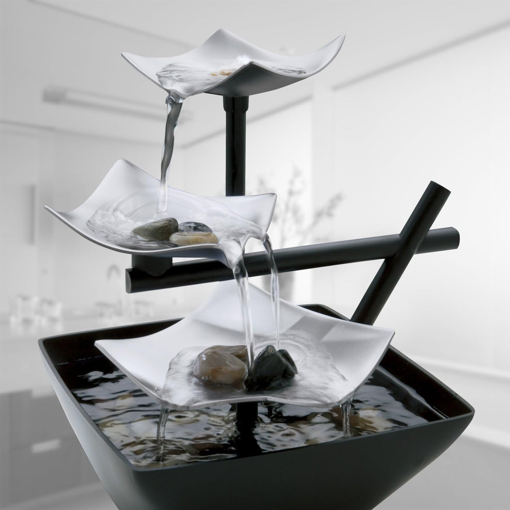 Homedics Silver Springs Tabletop Water Fountain