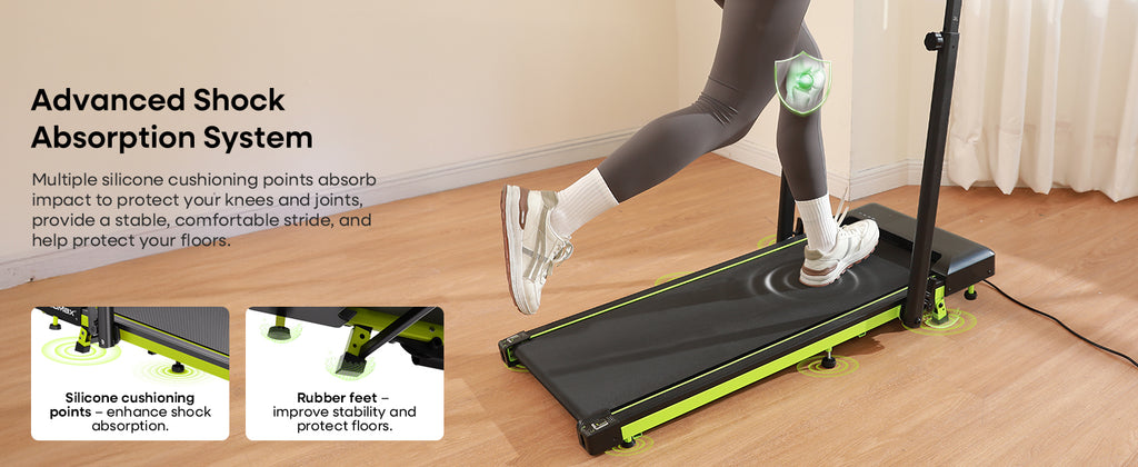 HADMAX H100 Walking Treadmill – Chartreuse – product detail