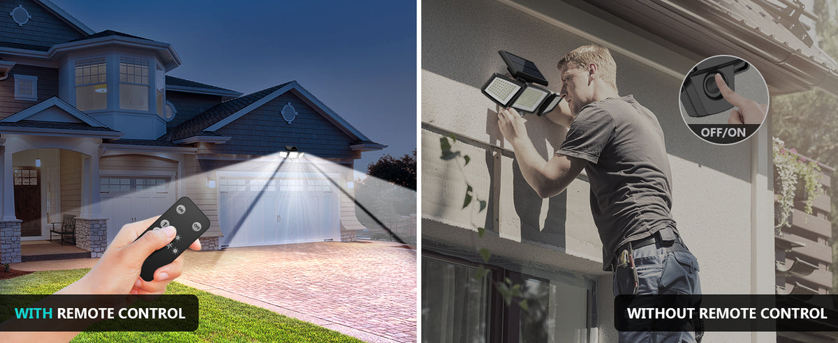 Tuffenough Solar Motion Lights, Black, 2-Pack