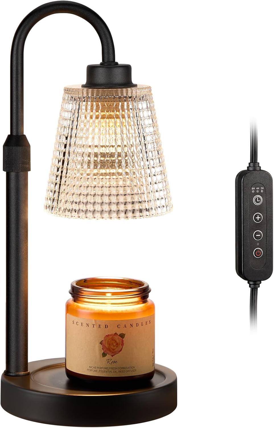 Innqoo Adjustable Candle Warmer Lamp, Black