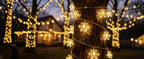 CESOF Warm White Snowflake String Lights, 20 ft