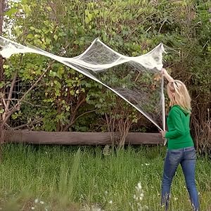 ZPISF MAX-002 Stretchable Halloween Spider Web with 150 Decorative Spiders – Extra Large, White – Extra Large / White – product detail