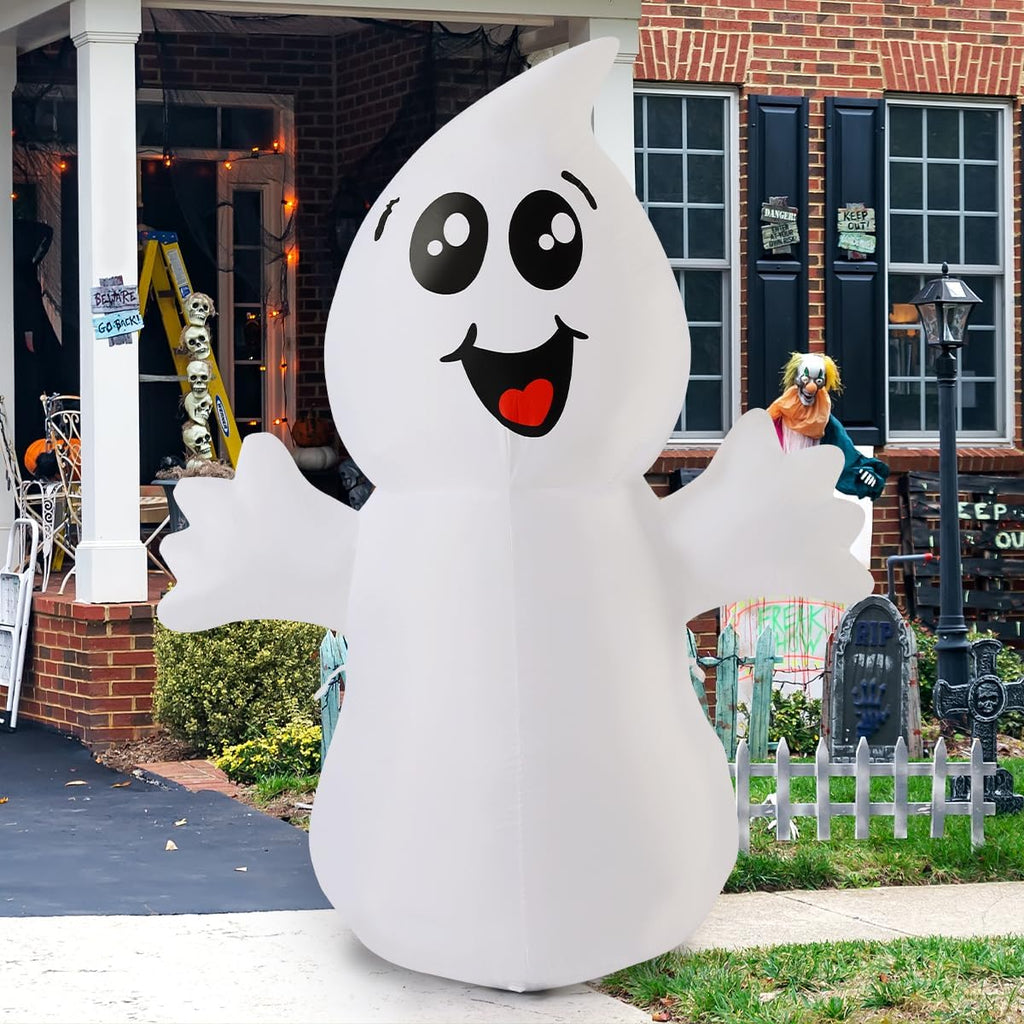 GOOSH 5-Foot Halloween Ghost Inflatable – White – product detail