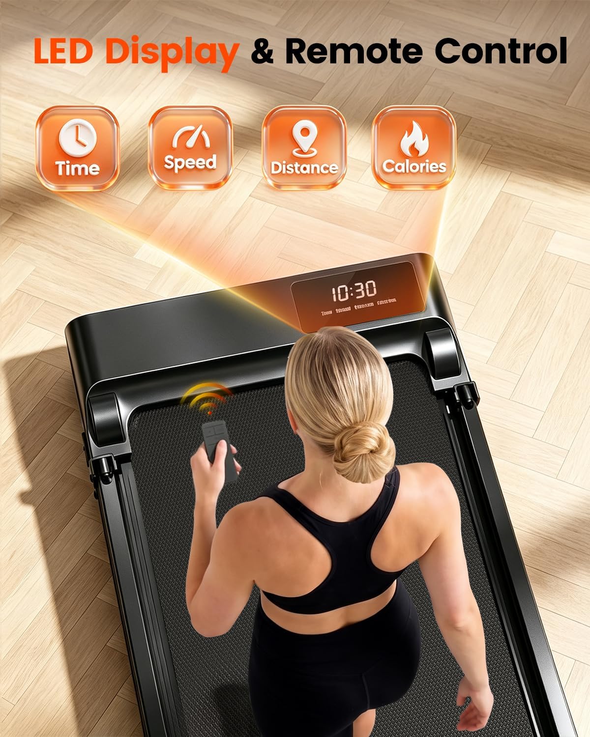 ICYLOOT Walking Treadmill – Black – ‎Black – product detail