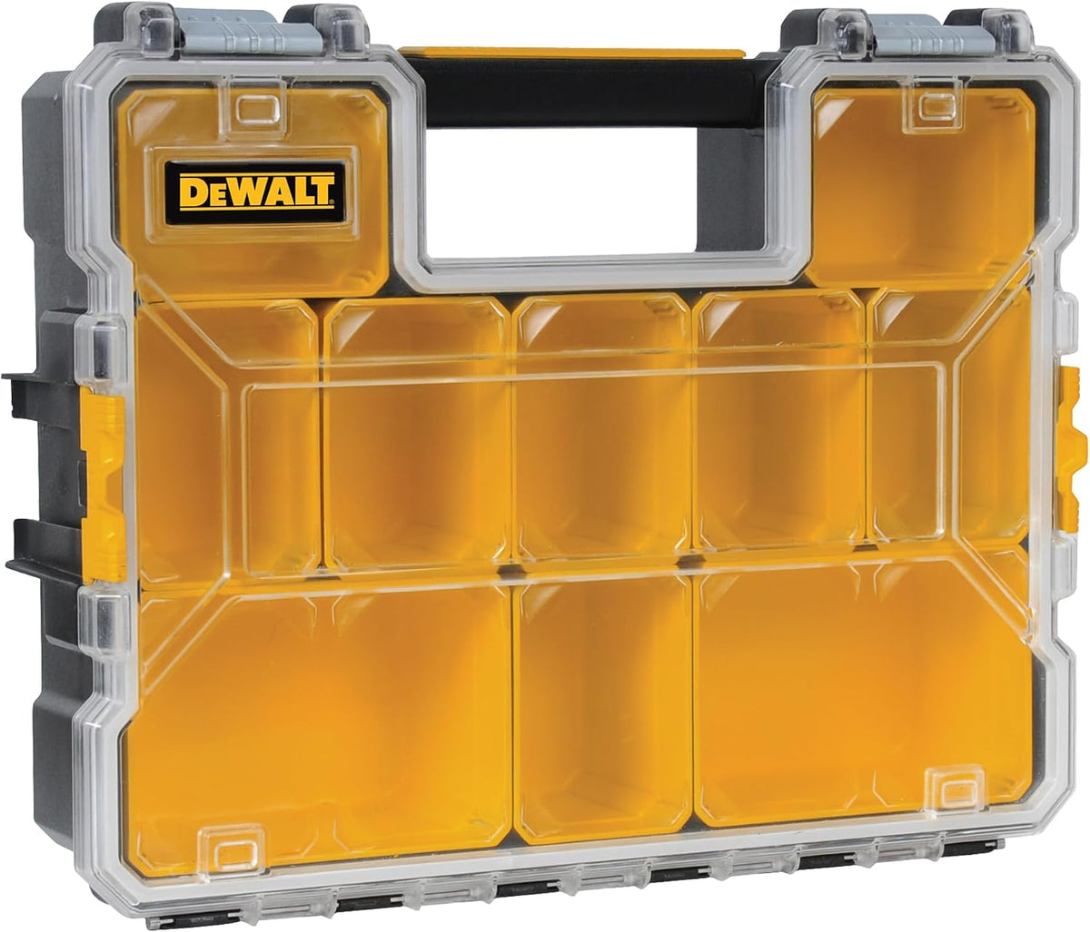 DEWALT DWST14825 10-Compartment Deep Parts Organizer – One Size – One Size / Black|Clear, Black – product detail