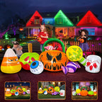 KOOY Halloween Inflatable Decorations – Pumpkin Ghost Combo – product detail
