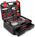 KingTool DS-HDT001 325-Piece Home Repair Tool Kit with Drawer Case – Red, Black
