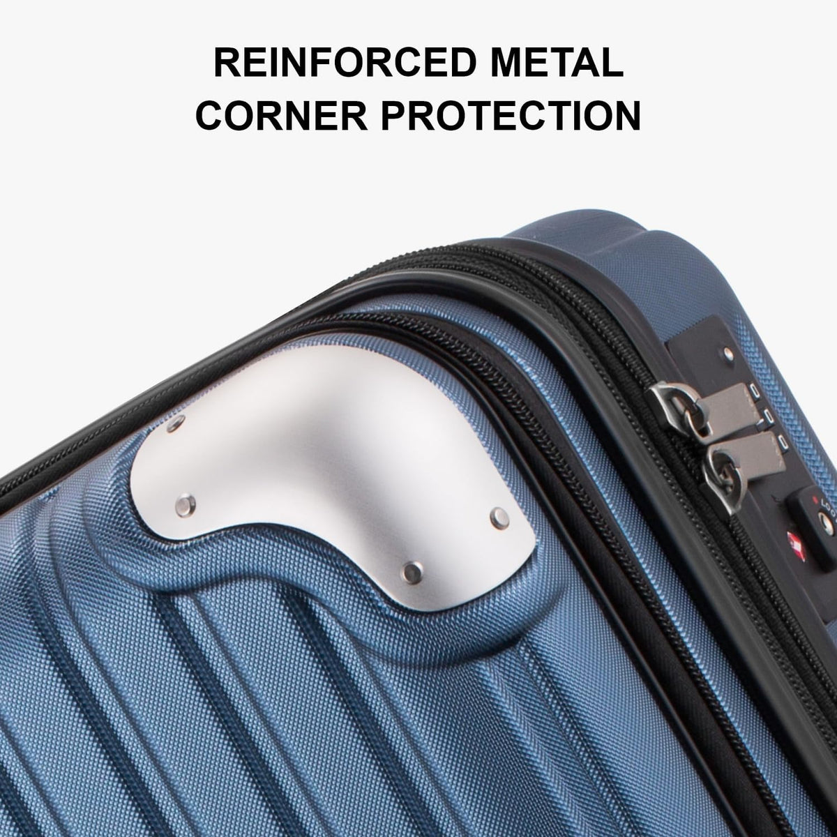 LEVEL8 LA-6576-06T00 Carry-On Suitcase – 20 Inch - Expandable, Blue – Blue / 20 Inch - Expandable – product detail