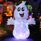 GOOSH 5-Foot Halloween Ghost Inflatable – White