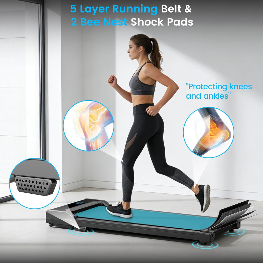 Rythkore X2ZF Under-Desk Walking Treadmill – Black – product detail