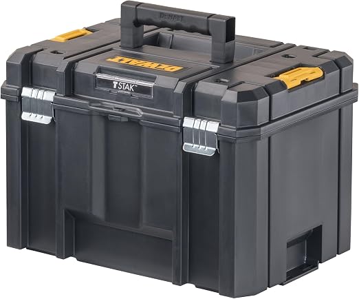 DEWALT DWST17806 TSTAK Deep Tool Box with Removable Tray – Black