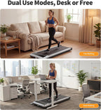 KMFurnila PBJ-P01-V2 Under-Desk Walking Treadmill – Steel Silver – product detail