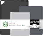 WK Flexible Cutting Mats, Mixed Grey, 3 Sizes