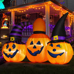 GOOSH 69106 6-Foot Halloween Pumpkin Inflatable – Orange, Black – product detail