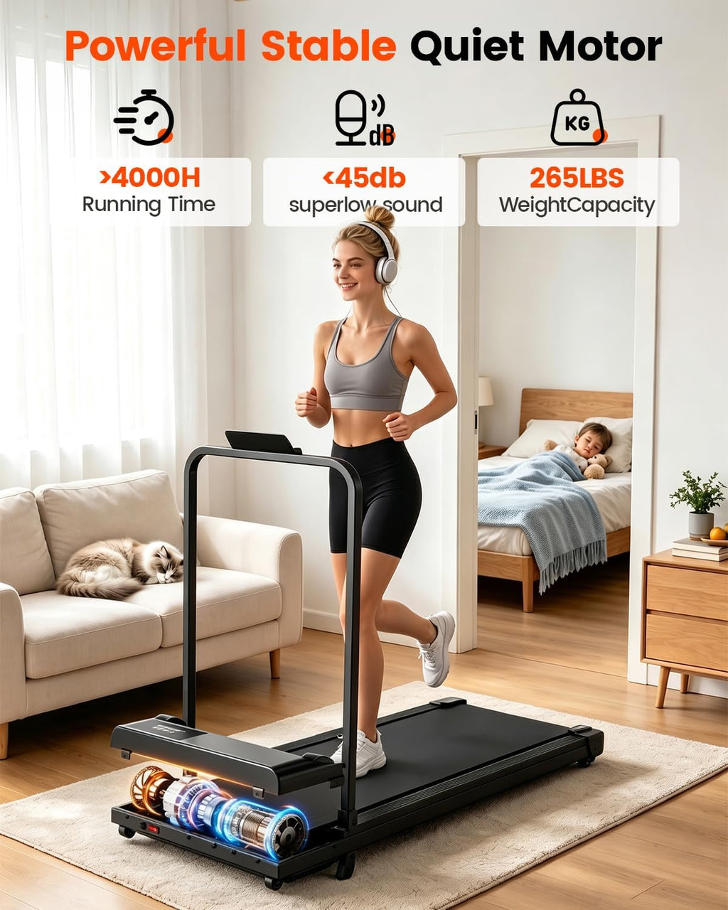ICYLOOT Walking Treadmill – Black – ‎Black – product detail